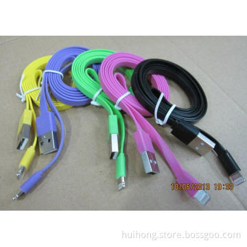 Mobile Phone Noodles Colorful Cables for iPhone 5 Noodles Colorful Cables